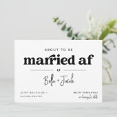 Invitation Itinéraire conjoint du Bachelor et de la Bachelore (Debout devant)