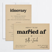 Invitation Itinéraire conjoint du Bachelor et de la Bachelore