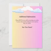 Invitation Itinéraire d'anniversaire (Dos)