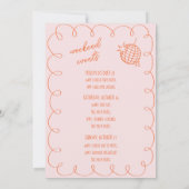 Invitation Itinéraire De Bachelorette Rose (Dos)