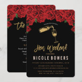 Invitation Itinéraire De Fin De Semaine (Devant / Derrière)