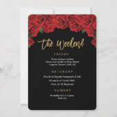 Invitation Itinéraire De Fin De Semaine (Dos)