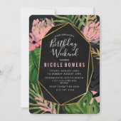 Invitation Itinéraire De Fin De Semaine Anniversai (Devant)