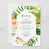 Invitation Itinéraire De Fin De Semaine Anniversai (Dos)