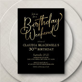 Invitation Itinéraire De Fin De Semaine Anniversai