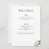 Invitation Itinéraire de Flamant rose tropical (Dos)