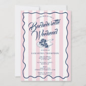 Invitation Itinéraire de future mariée Weekend Bach Pizza Ita (Devant)