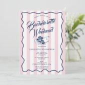 Invitation Itinéraire de future mariée Weekend Bach Pizza Ita (Debout devant)