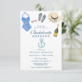 Invitation Itinéraire de la Bachelorette de la Mar (Debout devant)