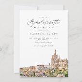 Invitation Itinéraire de la Bachelorette de voyage SAN MIGUEL (Devant)