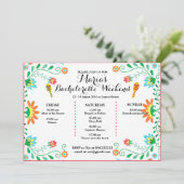 Invitation Itinéraire De La Fête De La Bachelorett (Debout devant)