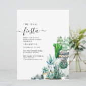 Invitation Itinéraire de la fête du week-end Cactus Bachelore (Debout devant)