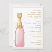 Invitation Itinéraire de la mariée noire de Las Vegas Bachelo (Dos)