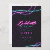 Invitation Itinéraire de la Nouvelle-Orléans perles Neon Bach (Devant)