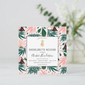 Invitation Itinéraire de la plage tropicale (Debout devant)