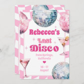 Invitation Itinéraire de la soirée de bachelorette Dernière d (Devant / Derrière)