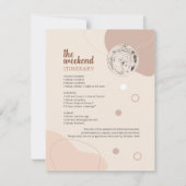 Invitation Itinéraire de la soirée du week-end de disco rétro (Dos)