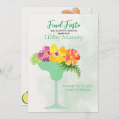 Invitation Itinéraire de l'invitation finale Fiesta Bachelore (Devant / Derrière)