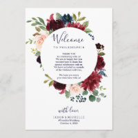 Itinéraire de mariage Lettre de bienvenue de l'hôt