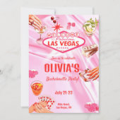 Invitation Itinéraire de poker de Las Vegas Bachelorette Part (Devant)