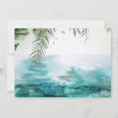 Invitation Itinéraire de week-end d'anniversaire | Palm Beach (Dos)