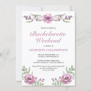 Invitation Itinéraire de week-end d'enterrement de vie de jeu