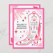 Invitation Itinéraire de week-end enterrement de vie de jeune (Devant / Derrière)