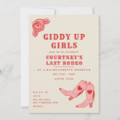 Invitation Itinéraire de week-end enterrement de vie de jeune (Devant)