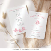 Invitation Itinéraire d'invitation de la Bachelorette Palm Sp