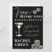 Invitation Itinéraire d'invitation de la fête de bachelorette (Devant)