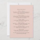 Invitation Itinéraire du 40e anniversaire sur le thème du vin (Dos)