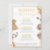 Invitation Itinéraire du lac de Côme (Devant)