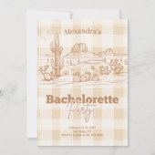 Invitation Itinéraire du voyage de Sedona Bachelorette (Devant)