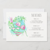 Invitation Itinéraire Du Week-End De Bachelorette  (Dos)