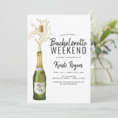 Invitation Itinéraire Du Week-End De Bachelorette (Debout devant)