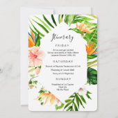 Invitation Itinéraire Du Week-End De Bachelorette (Dos)