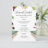 Invitation Itinéraire Du Week-end De Bachelorette  (Debout devant)