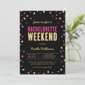 Invitation Itinéraire Du Week-End De Bachelorette (Debout devant)