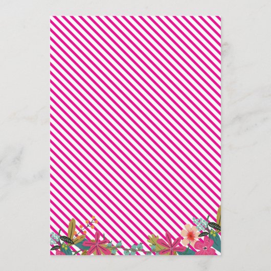 Invitation Itinéraire Du Week-End De Bachelorette (Dos)