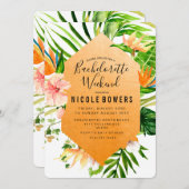 Invitation Itinéraire Du Week-End De Bachelorette (Devant / Derrière)