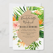 Invitation Itinéraire Du Week-End De Bachelorette (Devant)