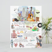 Invitation Itinéraire du week-end de bachelorette | Austin, T (Debout devant)