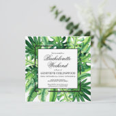 Invitation Itinéraire du week-end de bachelorette botanique t (Debout devant)