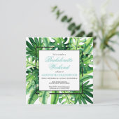 Invitation Itinéraire du week-end de bachelorette botanique t (Debout devant)