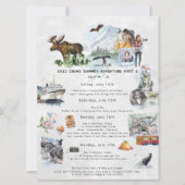 Invitation Itinéraire du week-end de bachelorette | Croisière (Devant)