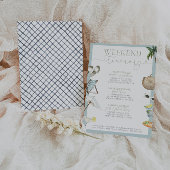 Invitation Itinéraire du week-end de bachelorette de Los Cabo