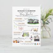 Invitation Itinéraire du week-end de bachelorette | Denver, C (Debout devant)