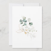 Invitation Itinéraire du week-end de Bachelorette Eucalyptus  (Dos)