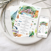 Invitation Itinéraire du week-end de bachelorette | Hawaii