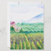 Invitation Itinéraire du week-end de bachelorette | Napa Wine (Dos)